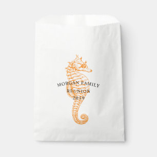 Vintage Seahorse Personalised Favour Bags