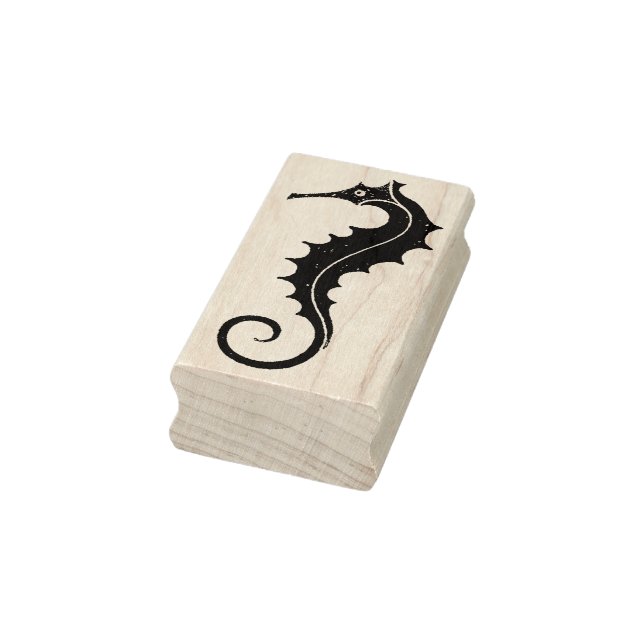 Vintage Seahorse Rubber Art Stamp (Stamp)