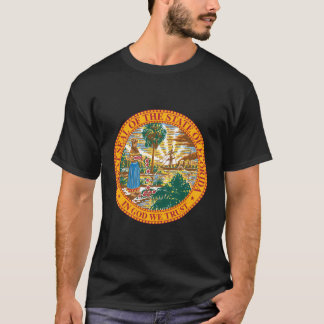 Vintage Seal Of The State Of Florida Miami Tampa O T-Shirt