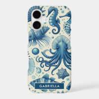 Vintage Sealife Animals Pattern