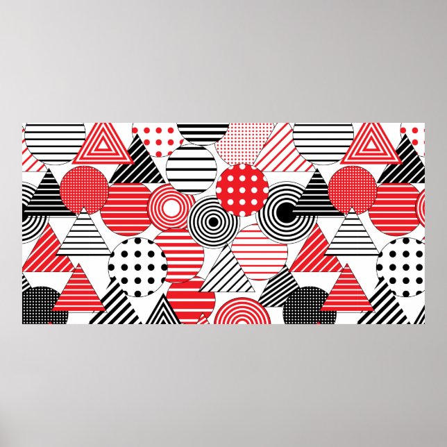 vintage seamless abstract background. Dotted and s Poster (Front)