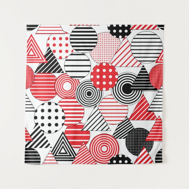 vintage seamless abstract background. Dotted and s Tapestry (Front)