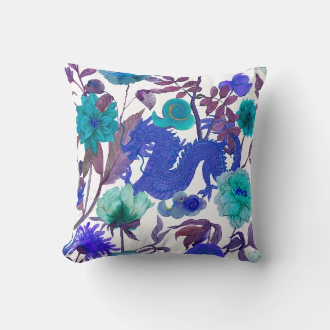 vintage seamless asian traditional patterns. Japan Cushion (Front)