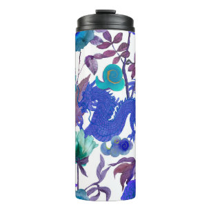 vintage seamless asian traditional patterns. Japan Thermal Tumbler