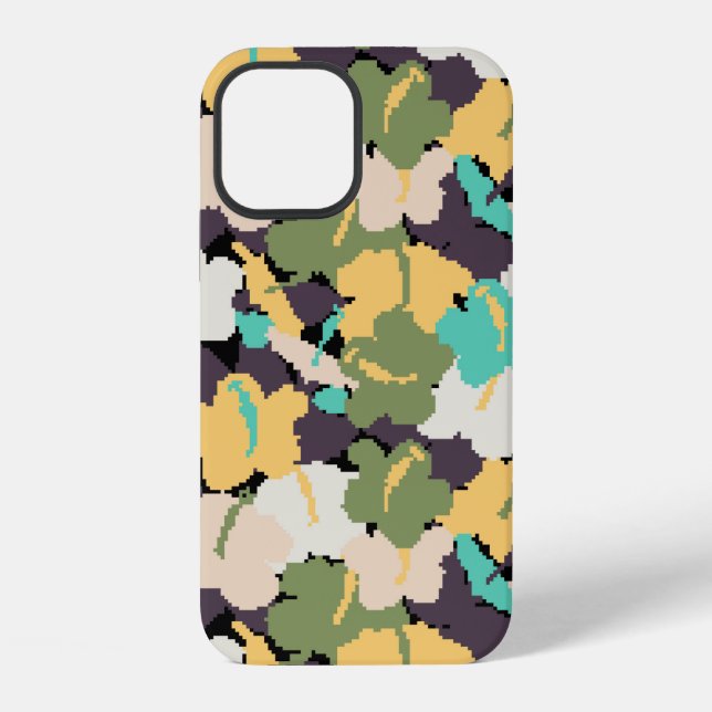 vintage seamless background pattern with stylised  iPhone case (Back)