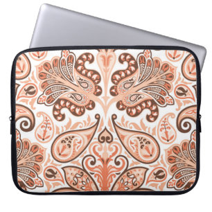 Vintage seamless colourful pattern in paisley styl laptop sleeve