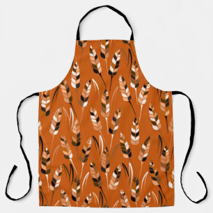 Vintage seamless colourful pattern with silhouette apron