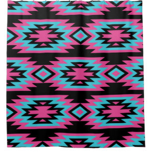vintage seamless decorative ethnic pattern. Americ Shower Curtain