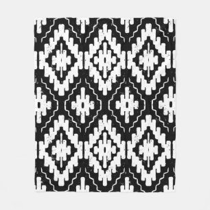 Vintage seamless ethnic pattern with american indi fleece blanket