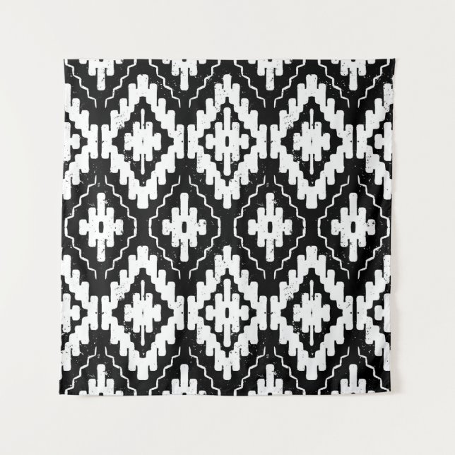 Vintage seamless ethnic pattern with american indi tapestry (Front)
