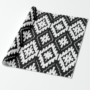 Vintage seamless ethnic pattern with american indi wrapping paper