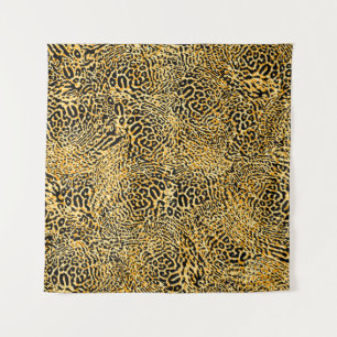 Vintage seamless ethnic spotted animal pattern. Bo Tapestry