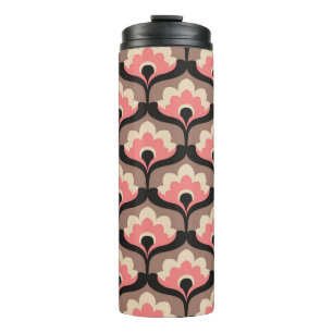 Vintage Seamless Floral Flower Pattern Thermal Tumbler