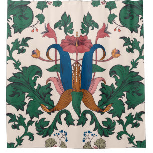 Vintage seamless floral pattern. Art nouveau flora Shower Curtain