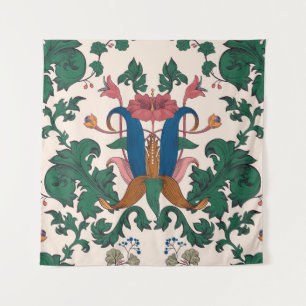Vintage seamless floral pattern. Art nouveau flora Tapestry