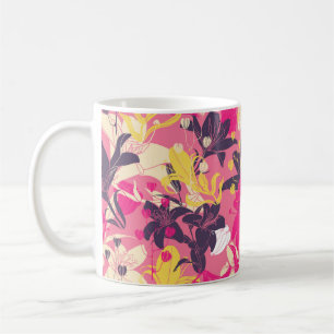 Vintage seamless floral pattern. Curtain design. M Coffee Mug