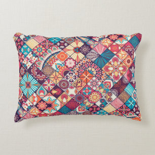 Vintage Seamless: Islamic Hand Drawn. Decorative Cushion
