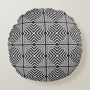 Vintage seamless models. Modern stylish texture. C Round Cushion