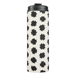 Vintage Seamless Pattern. Abstract Background With Thermal Tumbler