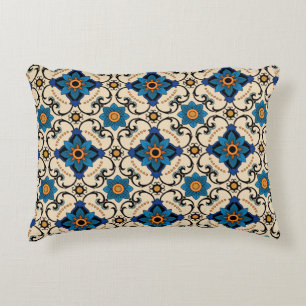 Vintage seamless pattern. Colourful ethnic ornamen Decorative Cushion