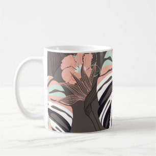 Vintage Seamless pattern. Contemporary tropical fl Coffee Mug