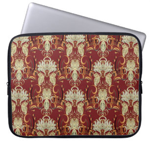 Vintage seamless pattern. Floral ornate wallpaper. Laptop Sleeve