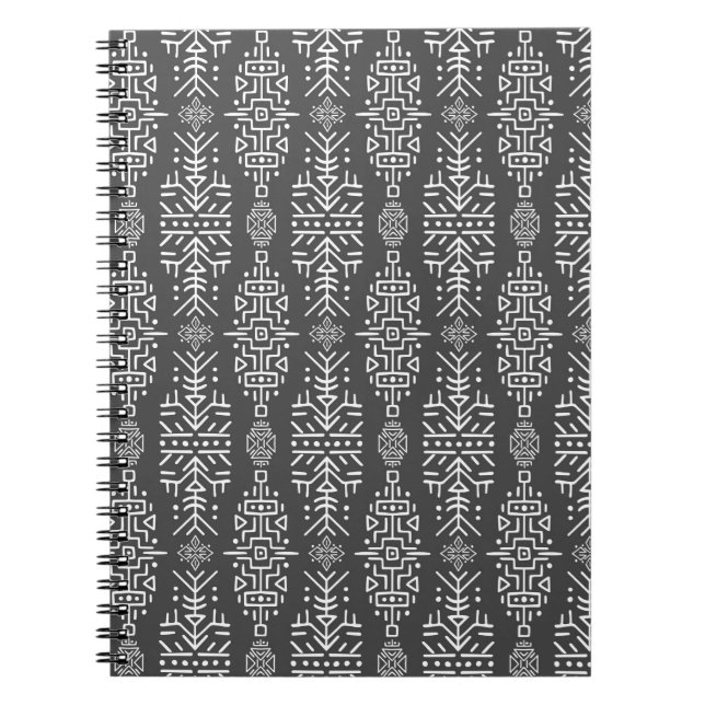 vintage Seamless Pattern in Ethnic Style. Creative Notebook (Front)