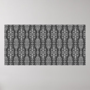 vintage Seamless Pattern in Ethnic Style. Creative Poster