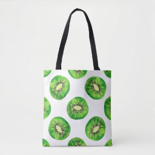 vintage Seamless pattern kiwi illustration hand dr Tote Bag