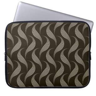 vintage seamless pattern monochrome ornament with laptop sleeve