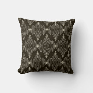 vintage seamless pattern ornament with stylised ge cushion
