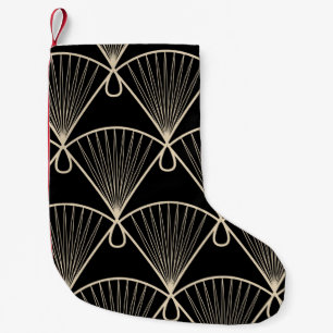 vintage seamless pattern ornament with stylised ge small christmas stocking