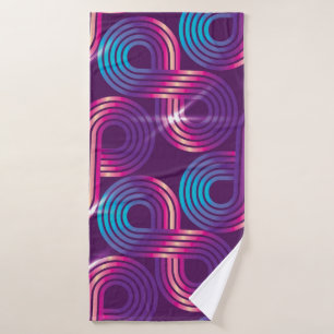 vintage seamless pattern. Regular geometric backgr Bath Towel