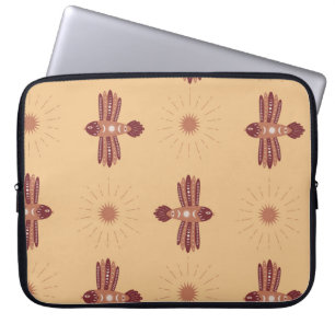 Vintage Seamless pattern with creative birds in Sc Laptop Sleeve