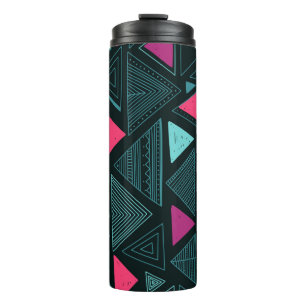 Vintage seamless pattern with ethnic tribal boho t thermal tumbler