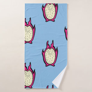 Vintage seamless pattern with hand drawn dragon fr bath towel
