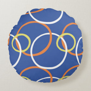 vintage seamless texture background pattern. Hand Round Cushion