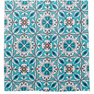 vintage seamless texture. Beautiful coloured patte Shower Curtain