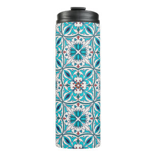 vintage seamless texture. Beautiful coloured patte Thermal Tumbler