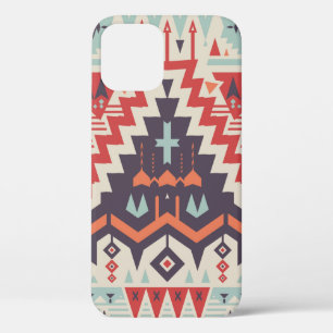 Vintage Seamless Tribal Pattern. Geometrical Ethni iPhone 12 Case