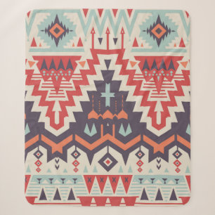 Vintage Seamless Tribal Pattern. Geometrical Ethni Sherpa Blanket