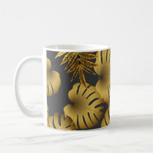 Vintage seamless tropical pattern, bright tropical coffee mug