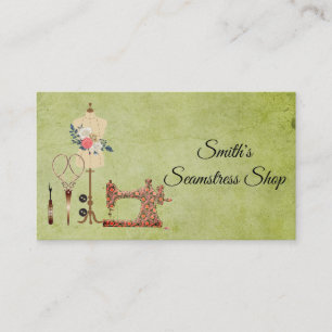 Vintage Seamstress Business Card