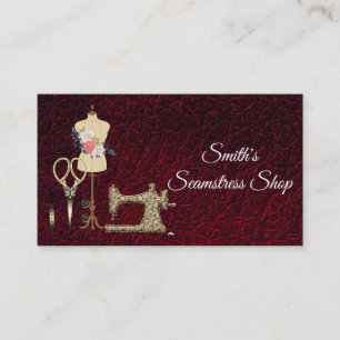 Vintage Seamstress Business Card