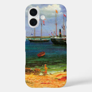 Vintage Seascape, Nassau Harbour by Bierstadt iPhone 16 Case