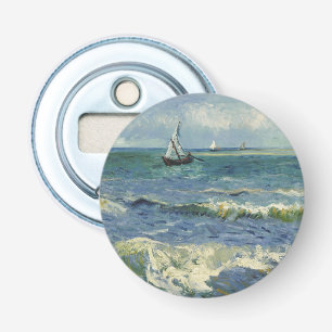 Vintage Seascape near Les Saintes-Maries-de-la-Mer Bottle Opener
