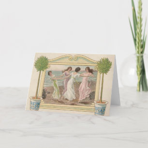 Vintage Seaside All Occasions Greeting Card