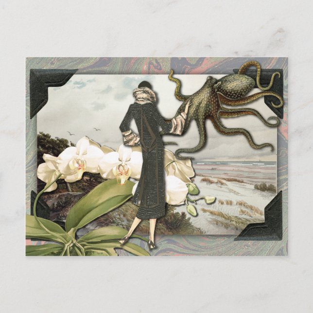 Vintage Seaside Collage Postcard (Front)