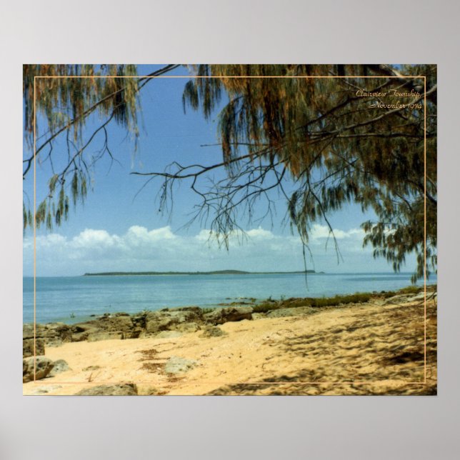 Vintage seaside photo  poster (Front)