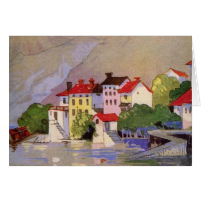 Vintage Seaside Village Italy Tourism (Front Horizontal)